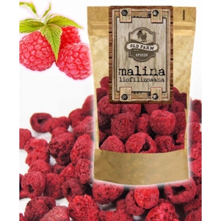 MALINA LIO CAŁE OWOCE LIOFILIZOWANE 1 KG